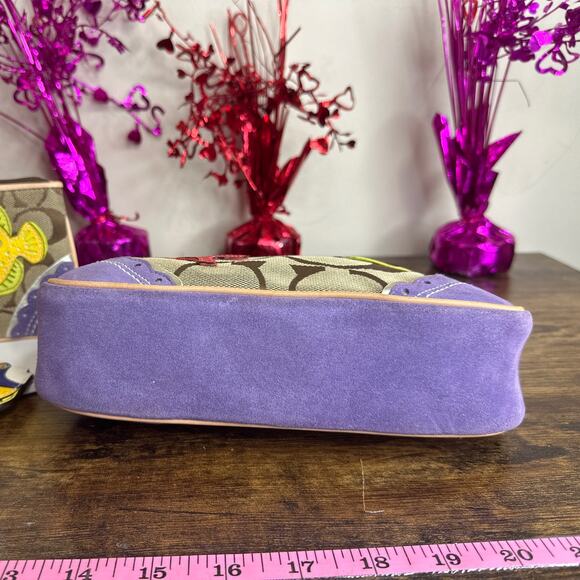 y2k COACH Limited Ed Signature Fish Demi Mini Bag Wristlet Bag Charm - Picture 3 of 13